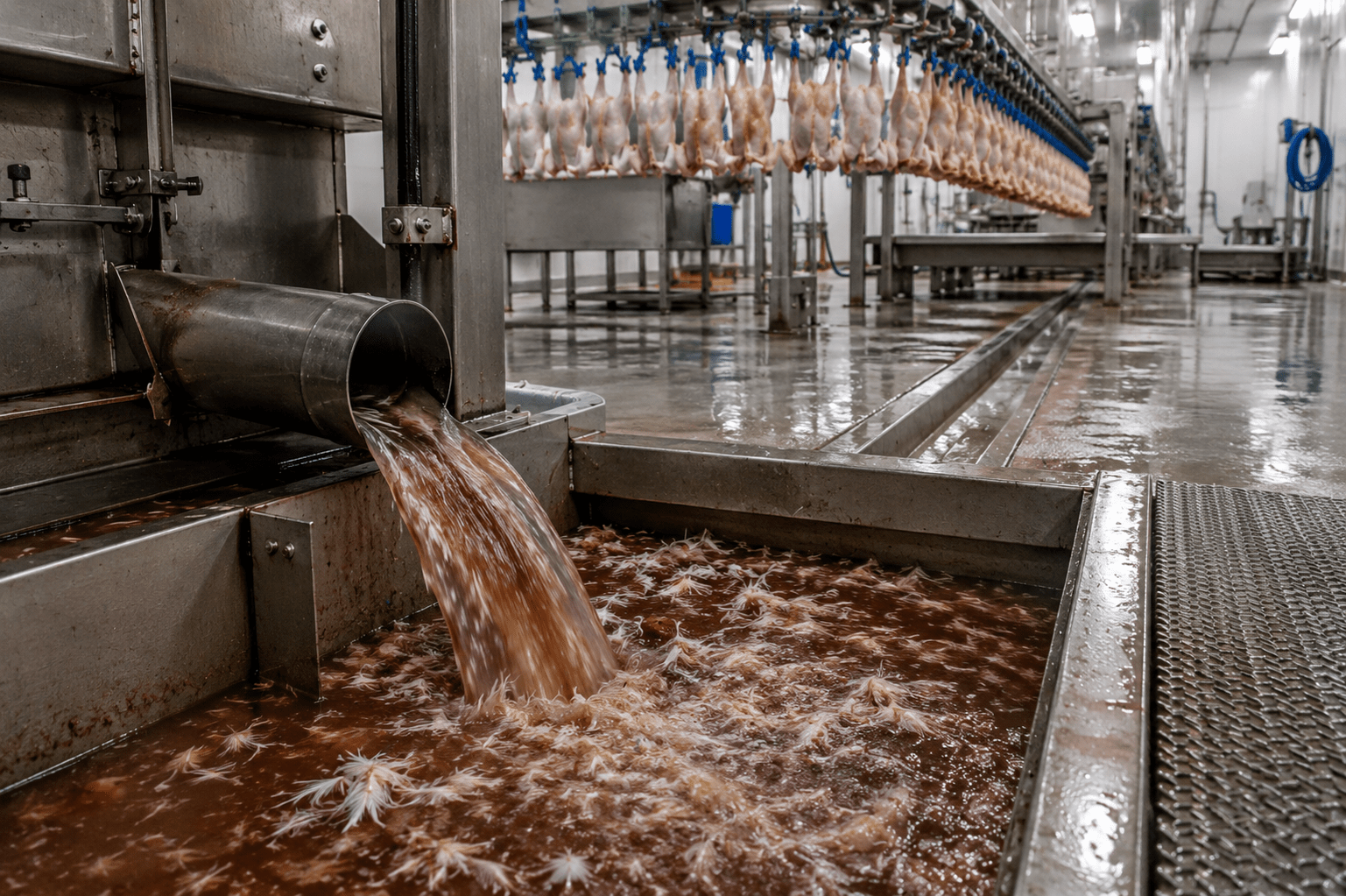 BJM Pumps® - Cutting Costs and Clogs: Poultry Processor Replaces AODD Pumps with Reliable Solids Handling Pumps